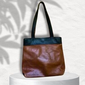Le Borse Italian Leather Shoulder Tote Purse